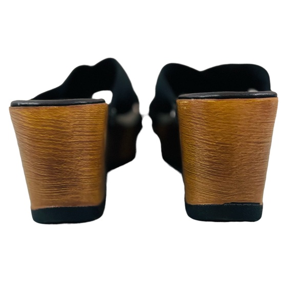 CALLISTO OF CALIFORNIA Black Platform Slip On Open Toe Shoes Women’s Size 7 - Picture 7 of 7